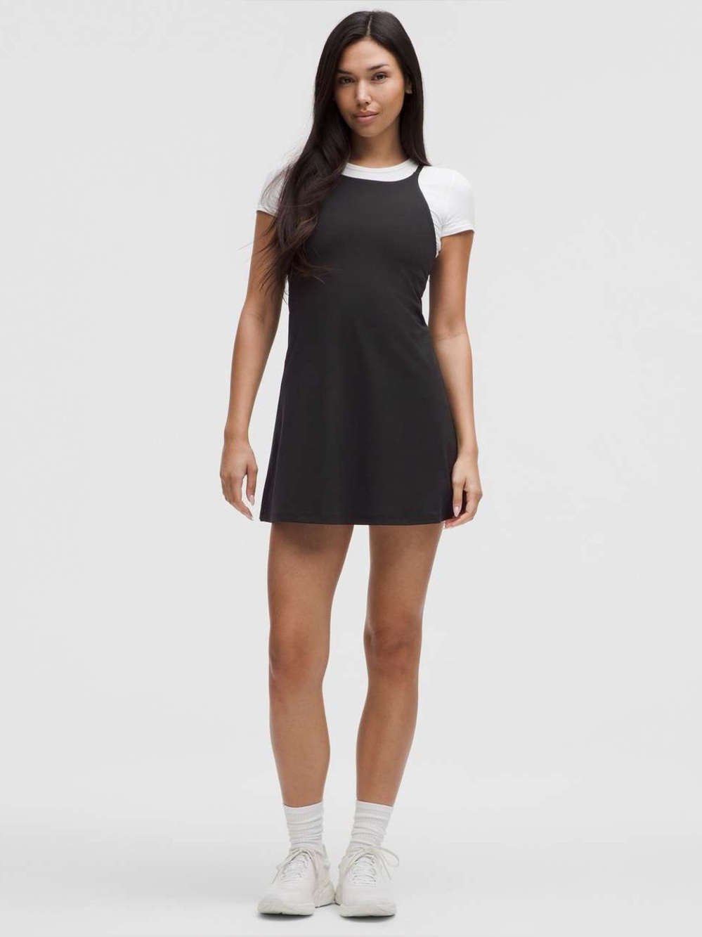 Lululemon Align High-Neck Dress Light Support A/B Cup Black Mini Workout